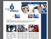 Tablet Screenshot of ojosparamexico.org